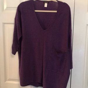 Purple lite weight sweater